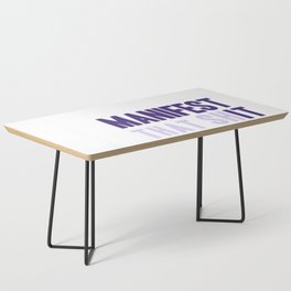 Manifest that shit - purple  Coffee Table