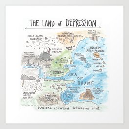 The Land of Depression Art Print