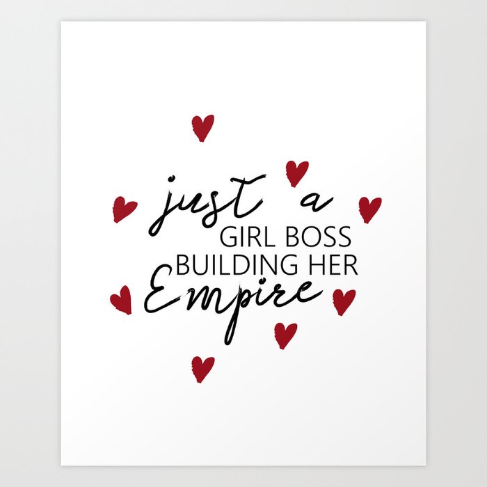 Motivational Just A Girl Boss Building Her Empire Quote Prints Digital Download Art Print By Nikolajovanovic Society6,Anime Girl Wearing Beanie Hat