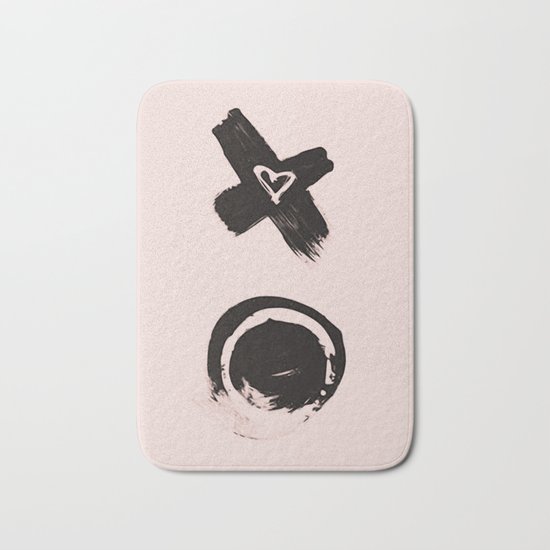 Love and kisses Bath Mat