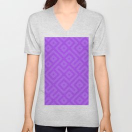 Maze Pattern 4 V Neck T Shirt