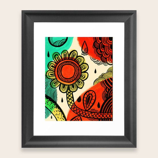 Raindrops Framed Art Print