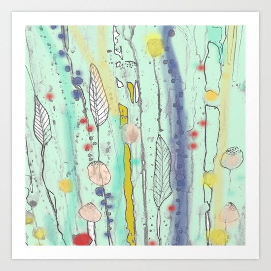 dans la danse Art Print