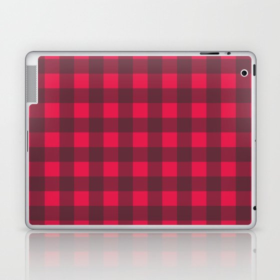 Red Buffalo Plaid Lumberjack Laptop & iPad Skin