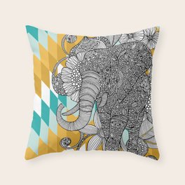 elephant print throw pillows