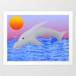 dolphin Art Print
