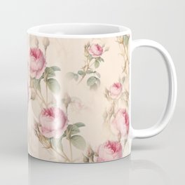 Pink roses,vintage roses floral pattern  Coffee Mug