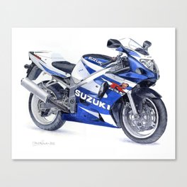 Suzuki GSXR 650 - watercolour Canvas Print