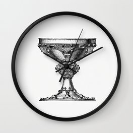 Vintage Victorian Style Goblet Engraving Wall Clock