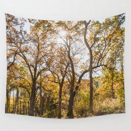 A Walk in the Woods - Autumn Nature Photography Wall Tapestry