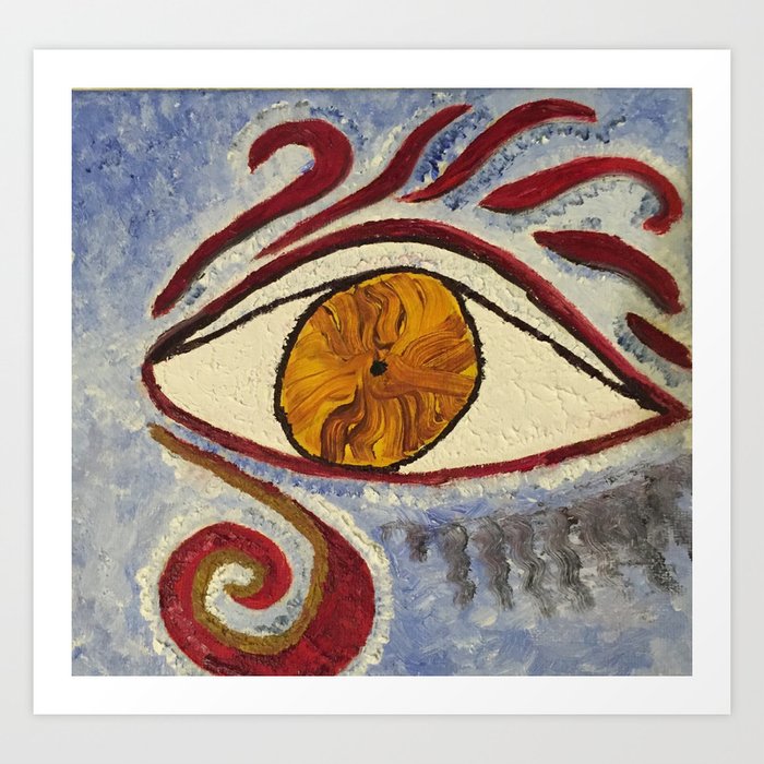 "Eye Mimic Horus" Art Print