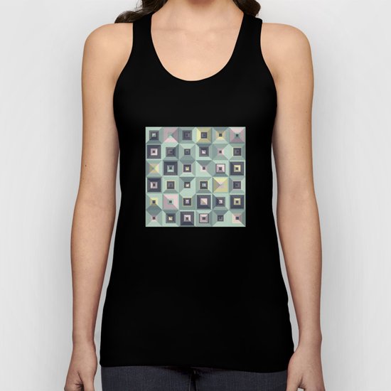 Lost in Squares III Unisex Tank Top