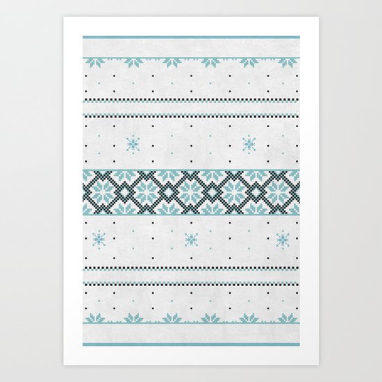Christmas pattern Art Print