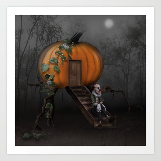 Halloween! Where is the rabbit? Art Print