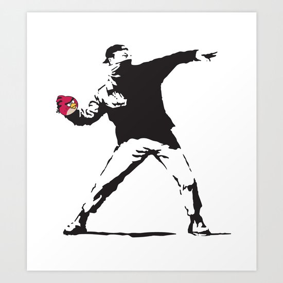 Angry Birdksy Art Print