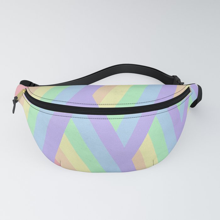 Rainbow minimal marble geometric Fanny Pack