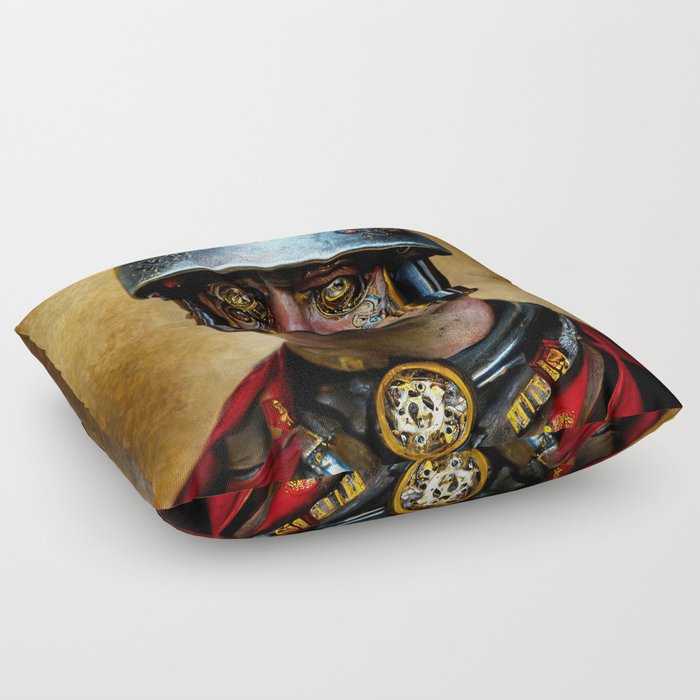 Steampunk Soldier Floor Pillow