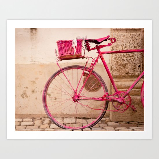 Lady in Pink Art Print