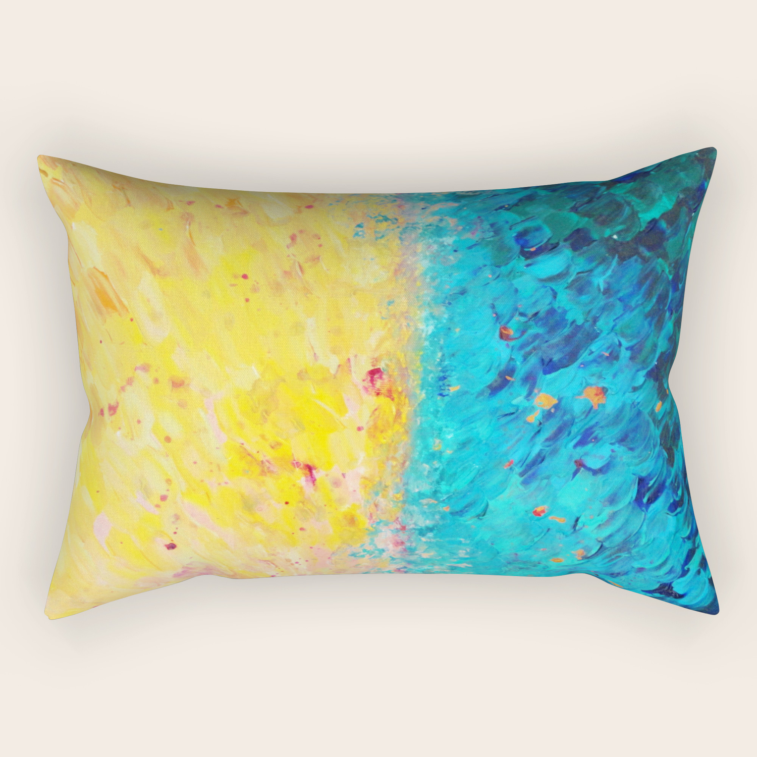 The Divide Stunning Bold Colors Ocean Waves Sun Modern Beach