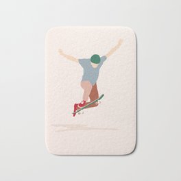 No comply Bath Mat | Sports, Graphicdesign, Retro, Curated, Skateboard, Pastel, Skate, Sk8, Digital 