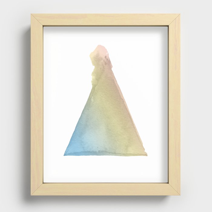 Triangle  Recessed Framed Print
