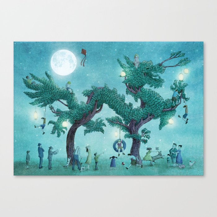 The Dragon Tree Party Canvas Print