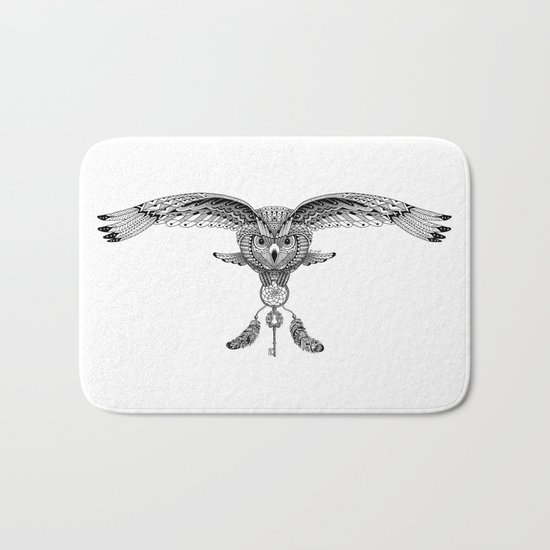 The owl is dreaming Bath Mat