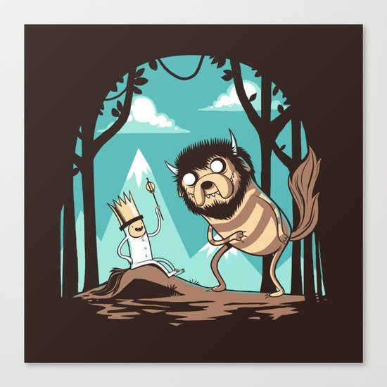 Where the Wild Adventures Are Canvas Print