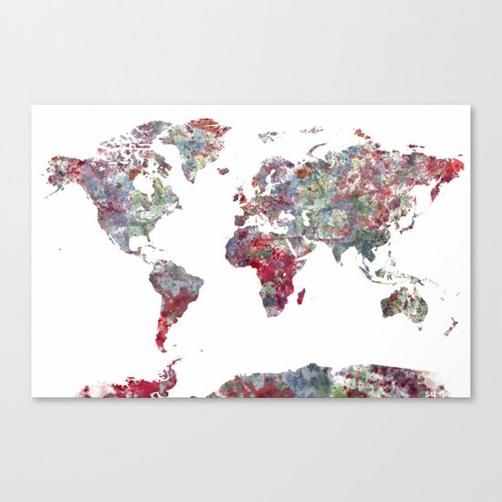 World Map Canvas Print