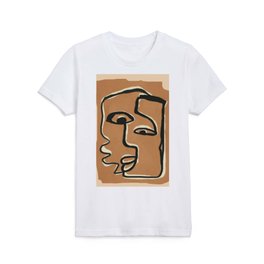 Abstract Side Pair Portrait 3 Kids T Shirt