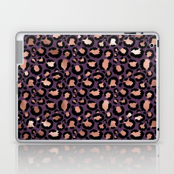 Rose Gold Leopard Print 02 Laptop & iPad Skin