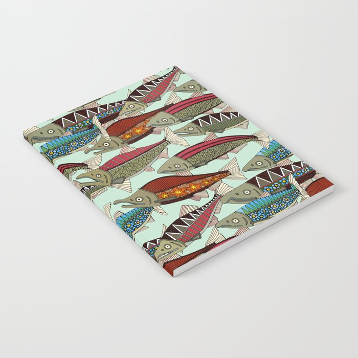 Alaskan salmon mint Notebook