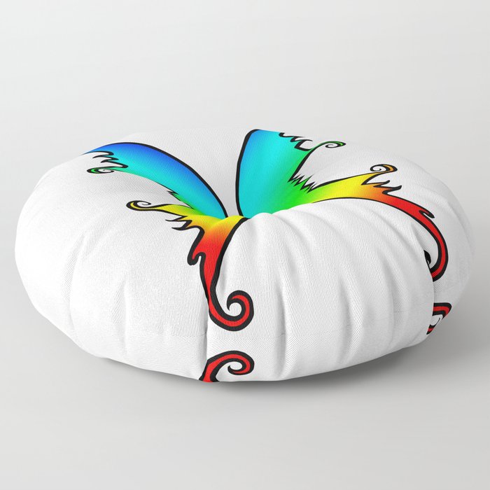 Fairy Wings Rainbow Floor Pillow