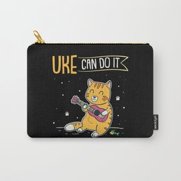 UKE Can Do It Ukulele Ukelele Cat Guitar Music Carry-All Pouch