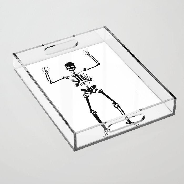 Dancing Skeleton. Acrylic Tray