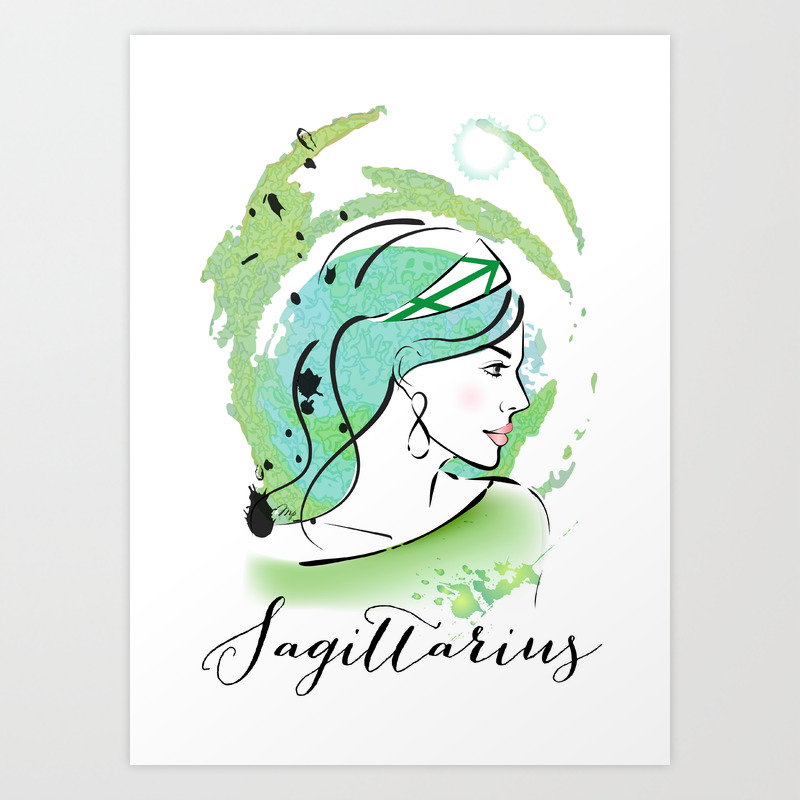 SAGITTARIUS Horoscope Zodiac Sign Art Print