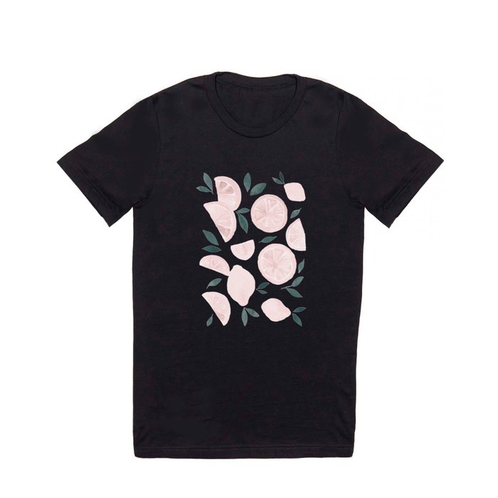 Watercolor lemons - delicate pink T Shirt