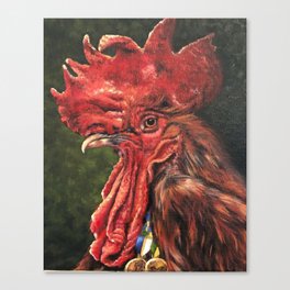 Awe red never fades Canvas Print