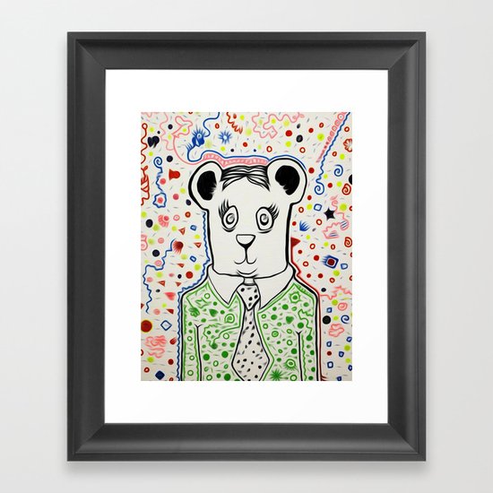 Bear Collaboration Framed Art Print