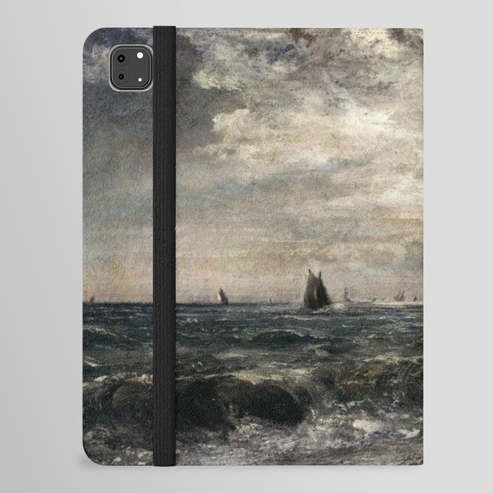 Stormy sea by John Constable iPad Folio Case