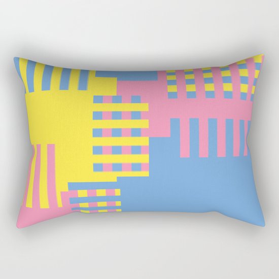 Colorful Abstract Rectangular Pillow