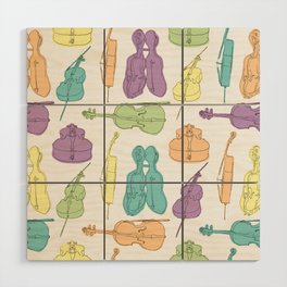 Cello Party Wood Wall Art