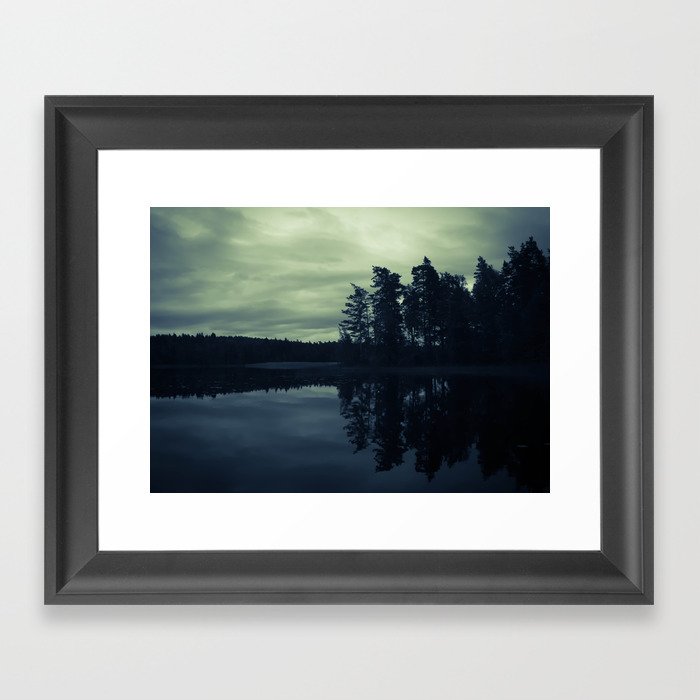Lake by Night Framed Art Print