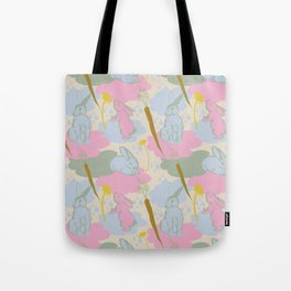 Bunnies and dandelions Tote Bag