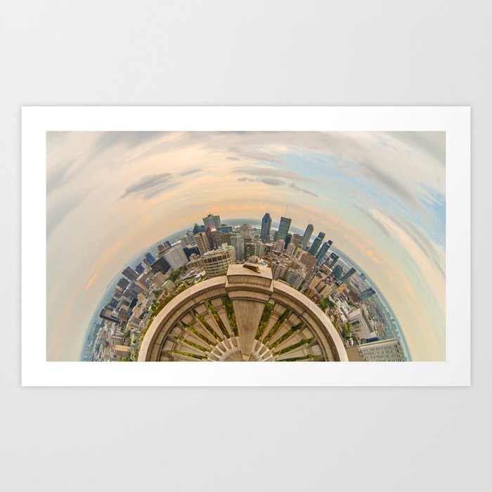 Bienvenue A Montreal Art Print By Abstractland Society6