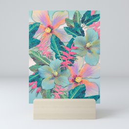 Aqua Ginger Alohas Mini Art Print