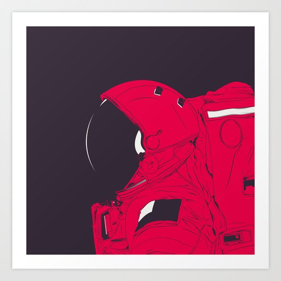 GOD IS AN ASTRONAUT // R Art Print