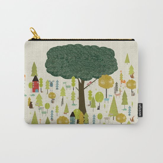 little nature wood Carry-All Pouch