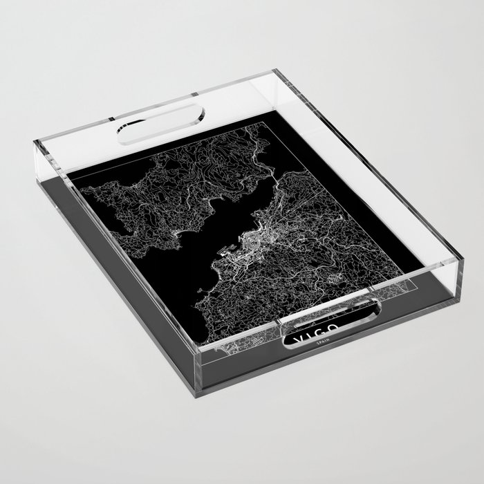 Vigo Black Map Acrylic Tray
