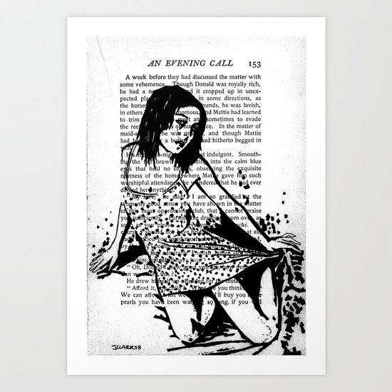 An Evening Call Art Print